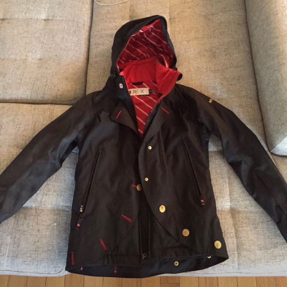 ROXY SNOW COAT BLACK SMALL WINTER JACKET